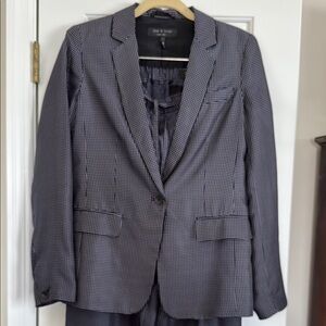 Rag & Bone Black and Gray Pantsuit